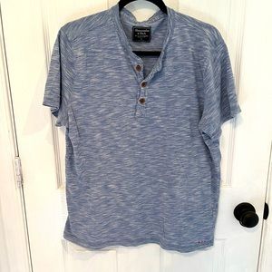 Mens Abercrombie & Fitch Henley Muscle Tee